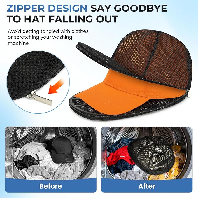 Hat Washer Cage for Baseball Caps, Hat Cleaner for Washing Machine & Dishwasher - Image 4