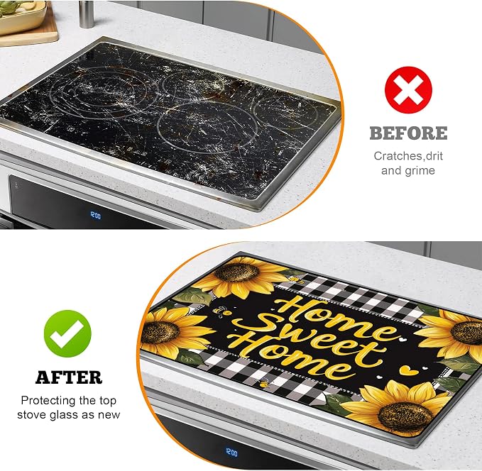 Multi-Design Stove Top Cover for Glass/Electric Stoves - Image 5