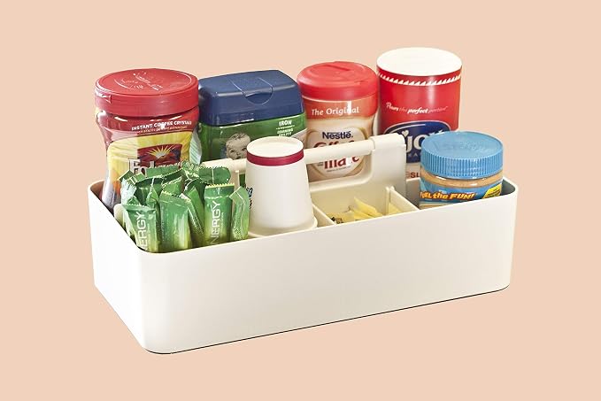 -Large Portable Caddy, DIY Dividers, 8 Compartments, School Office Supplies - Image 2