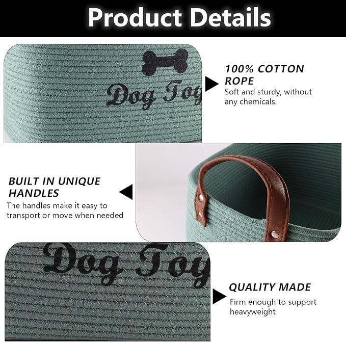 Geyecete X-Large Cotton Rope Dog Basket - Image 2