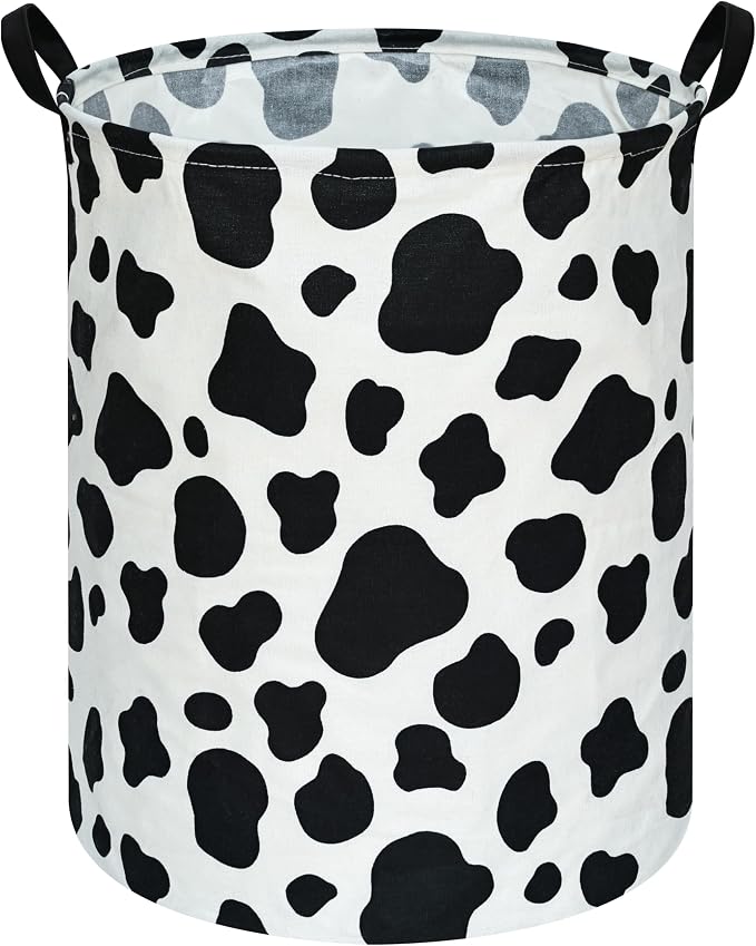 KUNRO Round Laundry Gift Basket Storage Hamper, Clothes Storage Organizer Bins by KUNRO
