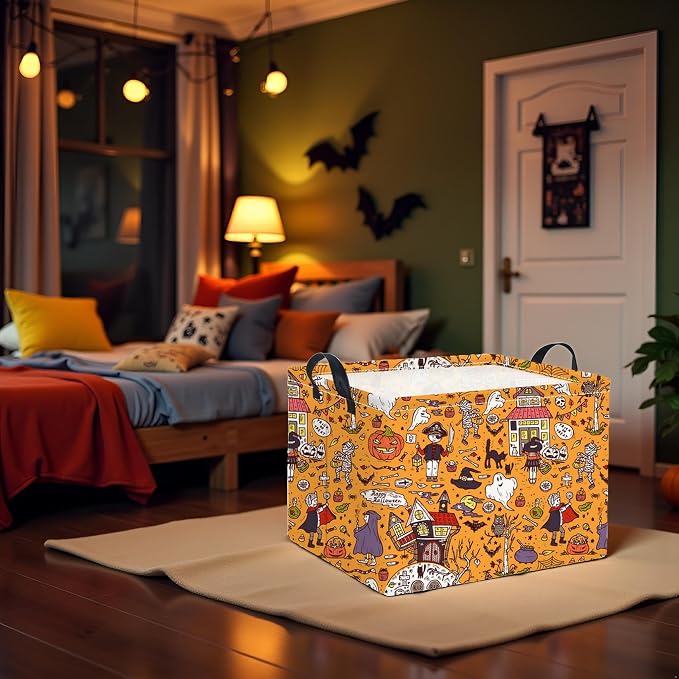 HIYAGON Rectangular Halloween Basket - Image 4