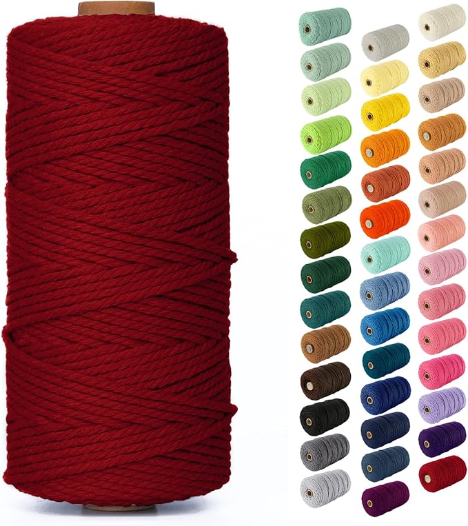 Nook Theory Macrame Cord - 3mm 109 Yards Cotton Rope by NookTheory
