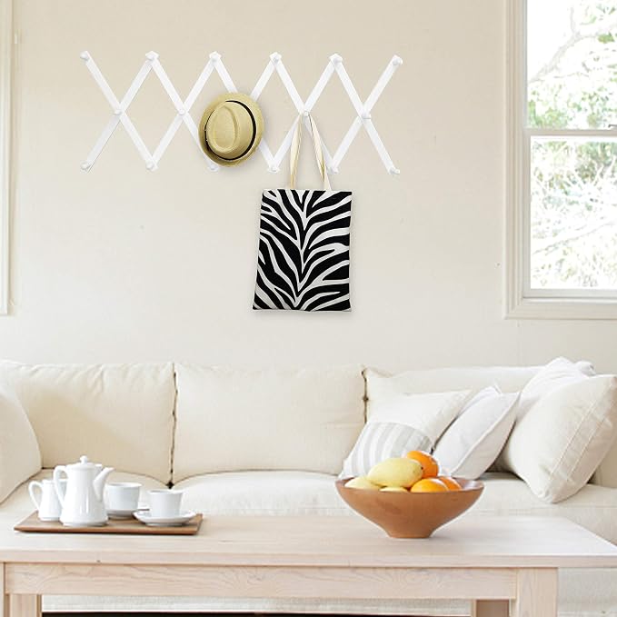 WEBI Accordion Wall Hanger, Expandable Wooden Hat Rack - Image 6