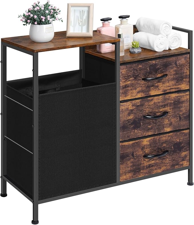 Laundry Hamper with Top Shelf, Laundry Basket Organizer with 1 Large Removable by Nandae