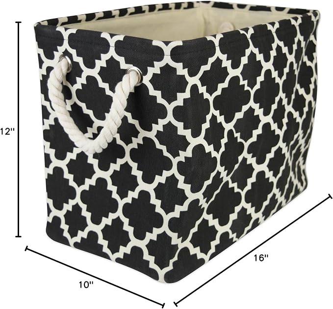 DII Polyester Container with Handles, Lattice Storage Bin - Image 11