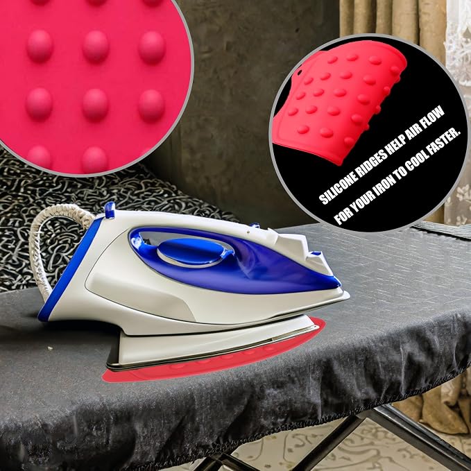 Pack of 2 Assorted Color Multi-Function Heat Resistant Silicone Mat Rest Pad - Image 5