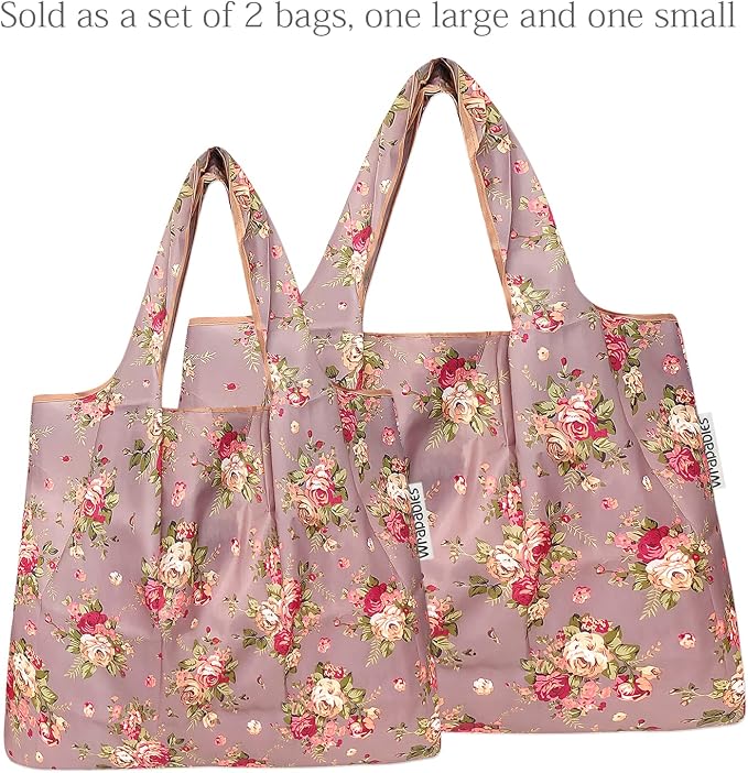 allydrew Large Foldable Tote Nylon Reusable Grocery Bag - Image 3