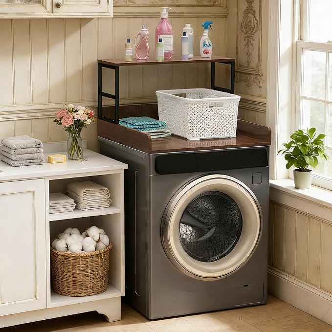 Washer Dryer Countertop with Shelf, 2-Tier Washer and Dryer Countertop with by Unknown