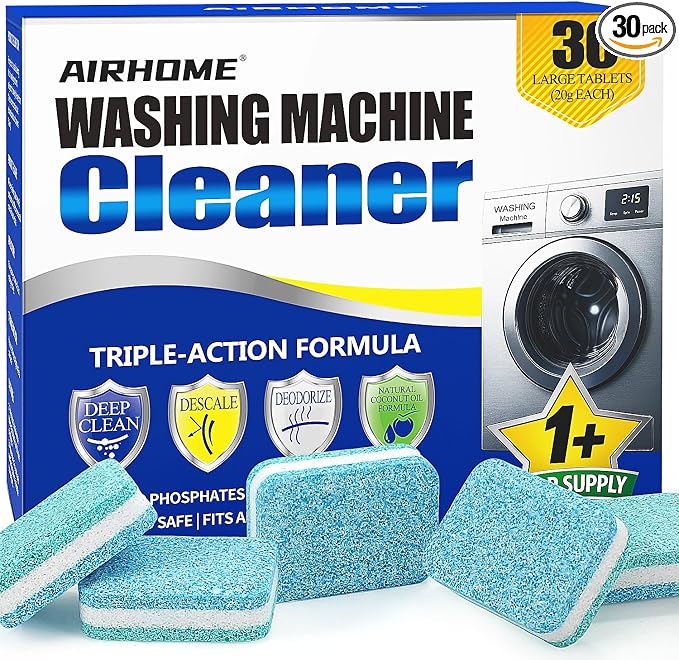 Washing Machine Cleaner & Descaler Tablets by Airhomehomelyhouse