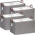 Hinwo 70L Extra Large Storage Bins, Foldable Clothes Storage Baskets by Hinwo