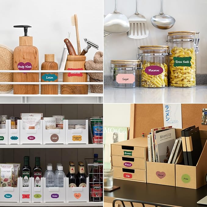 Colored Label Stickers, Removable Chalkboard Labels - Image 6