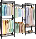 Freestanding Clothes Rack Garment Racks by GarveeHome