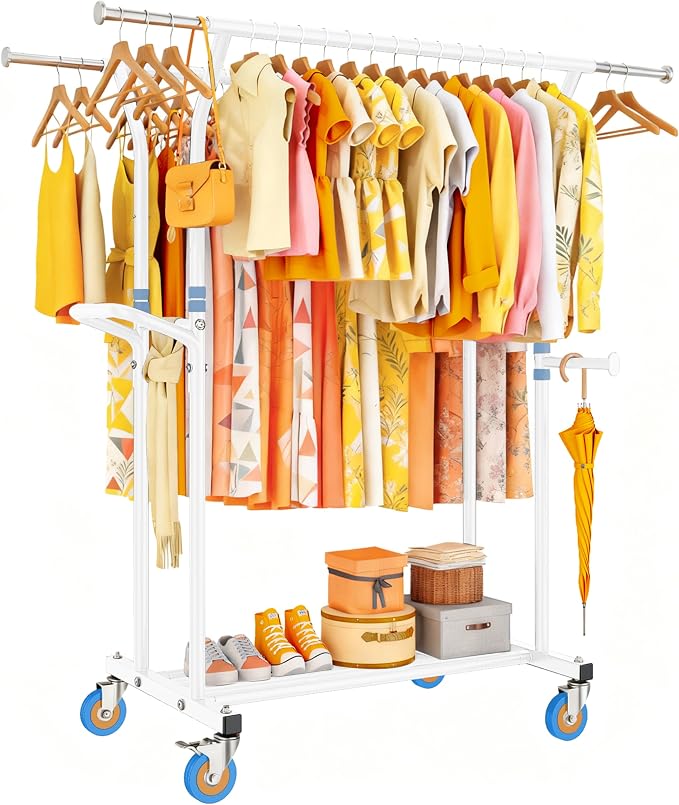 Heavy Duty Clothes Rack for Hanging Clothing: 800LBS Rolling Coat Racks by Unknown