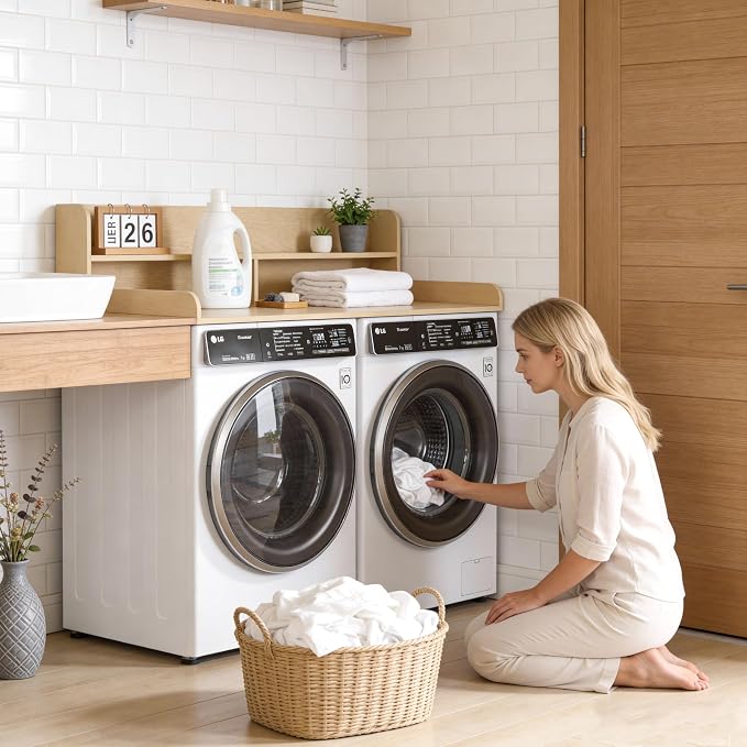 Piskyet Washer Dryer Countertop, 2- Tier Laundry Countertop - Image 7