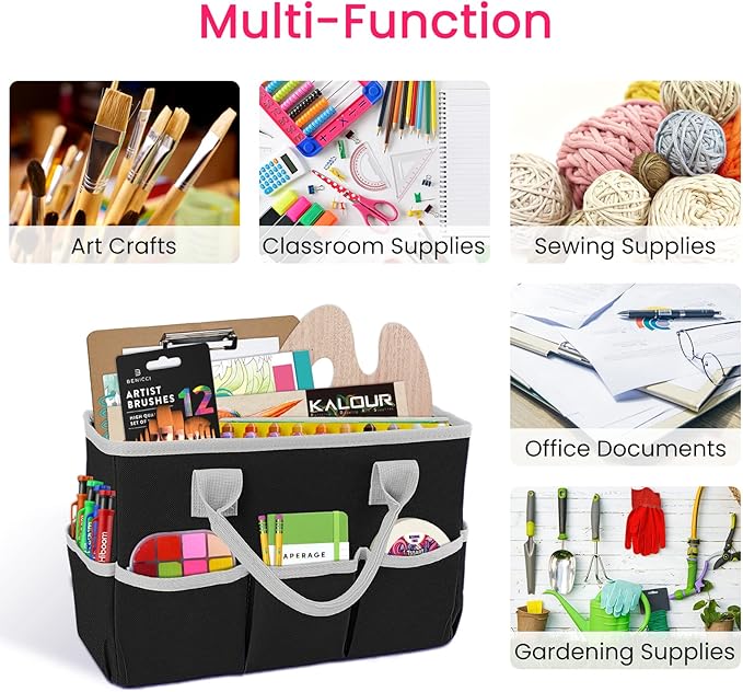 Godery Desktop Tote and Organizer, Teacher Helper Bag - Image 2