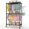 Rolling Clothes Rack, Portable Wire Rack by GarveeHome