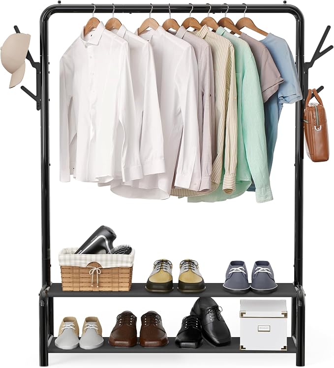 Simple Houseware 52-Inch Freestanding Closet Garment Rack - Image 7