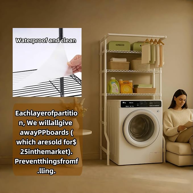 The Storage Rack Above The Washing Machine, and Refrigerator has Been Widened - Image 2