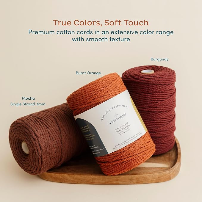 Nook Theory Macrame Cord - 5mm 109 Yards Cotton Rope - Image 6