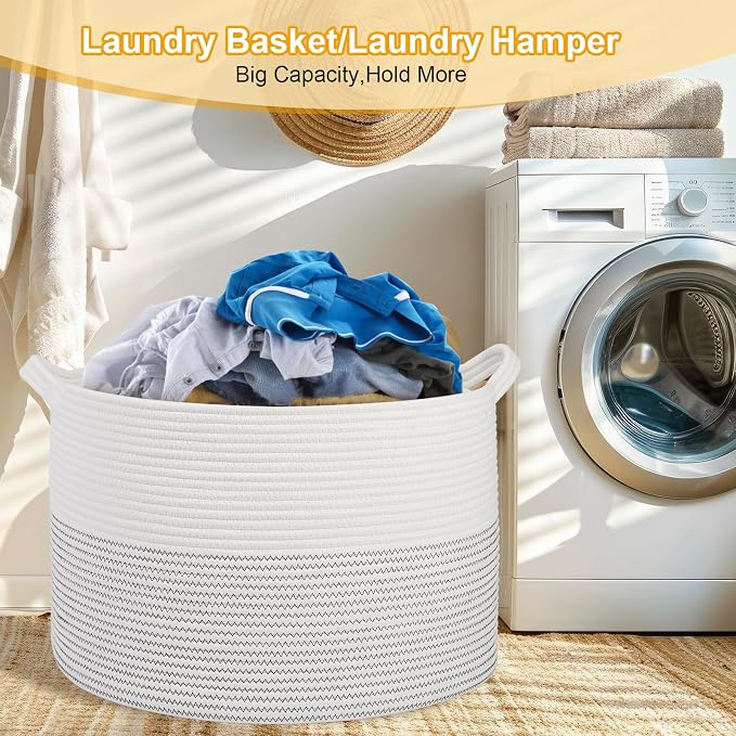 Large Girl Laundry Basket, Baby Blanket Basket - Image 6