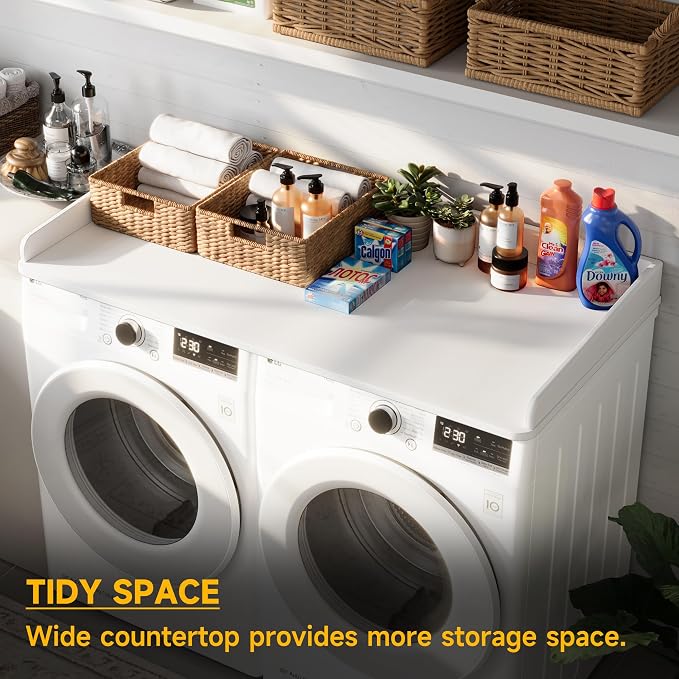 Washer Dryer Countertop, Laundry Wood Shelf Topper - Image 6