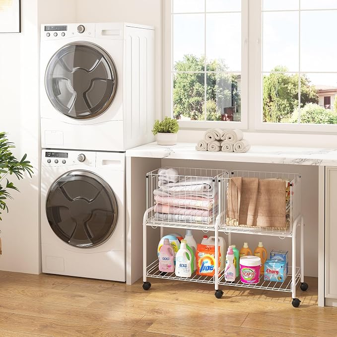 FOLLOWIN Rolling Laundry Cart - Image 7
