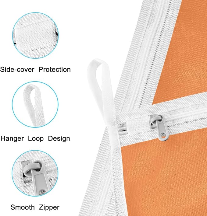 Orange Mesh Laundry Bags Lingerie Bags - Image 4