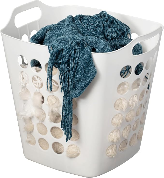 Flexible Plastic Laundry Basket by Basicwise