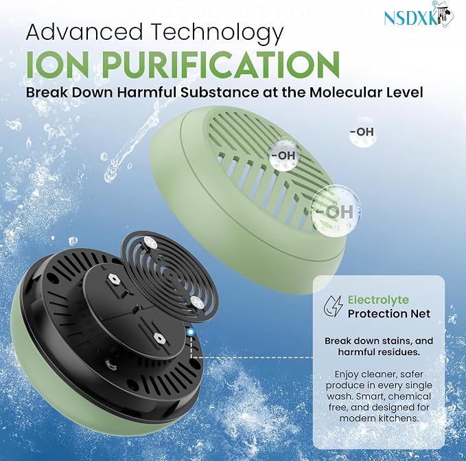Fruit and Vegetable Washing Machine, Fruit Vegetable Cleaner Device, Portable - Image 3