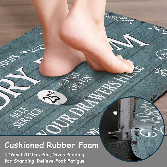 Lahome Remi Farmhouse Laundry Room Rug Runner 20"x59" Laundry Rugs and Mats - Image 5