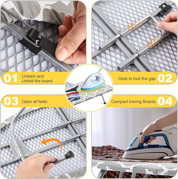 Chunful Mini Ironing Board Tabletop, Portable Compact Travel - Image 4