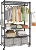 SONGMICS Heavy-Duty Rolling Clothes Rack, Garment Rack, Portable Closet on by SONGMICSbySONGMICSHOME