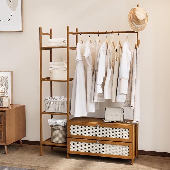 Bamboo Clothes Rack, Garment Rack by Unknown
