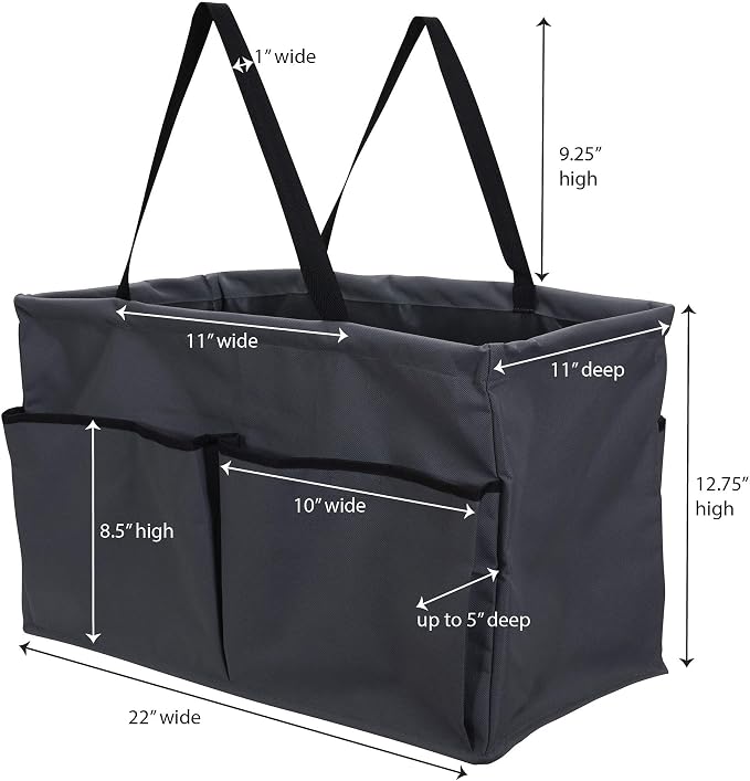 Household Essentials Gray Krush Container All-Purpose Utility Tote - Image 4