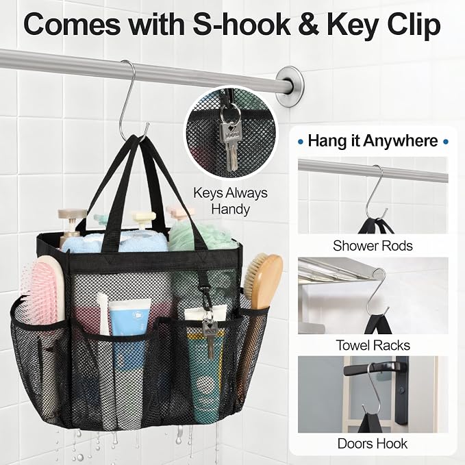 F-color Mesh Shower Caddy Portable - Image 7