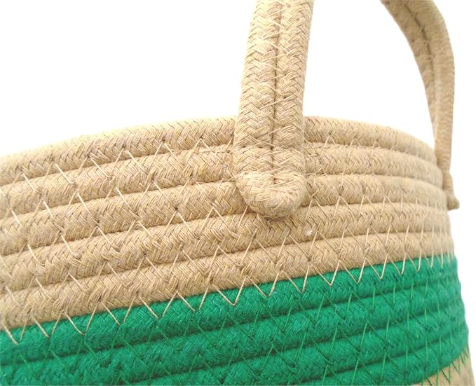 Youngfine Horizonweave Green Storage Basket - Image 8