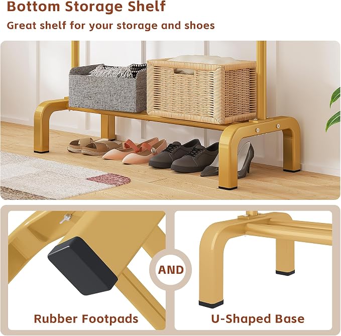 JIUYOTREE Standard Clothes Clothing Garment Rack - Image 7