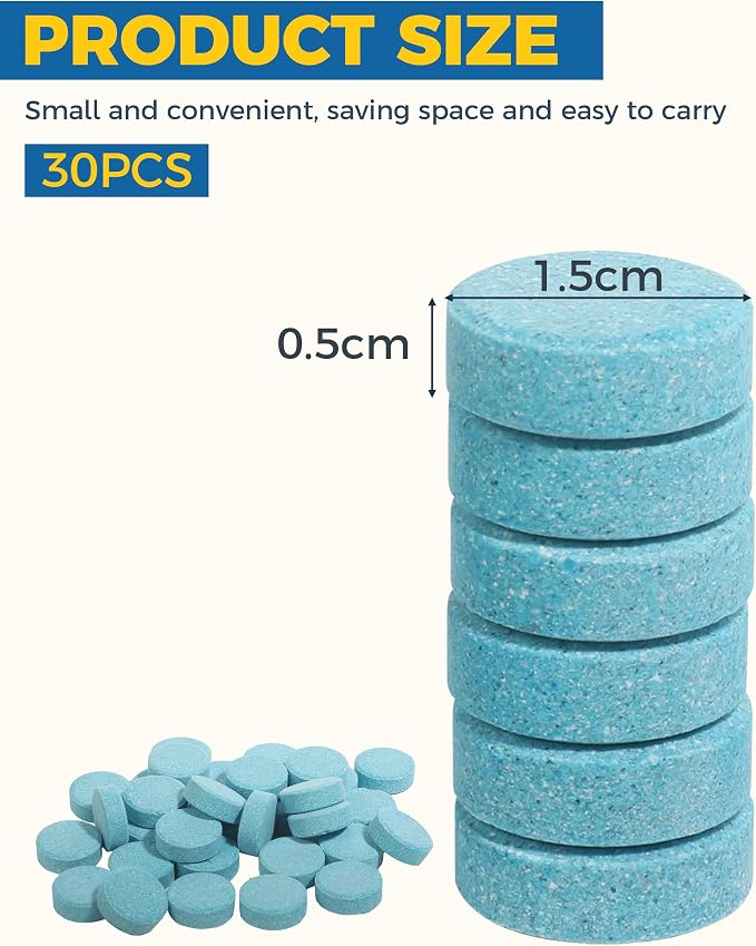 30PCS Windshield Fluid, Windshield Washer Tablets, Car Accessories Washer Fluid - Image 2