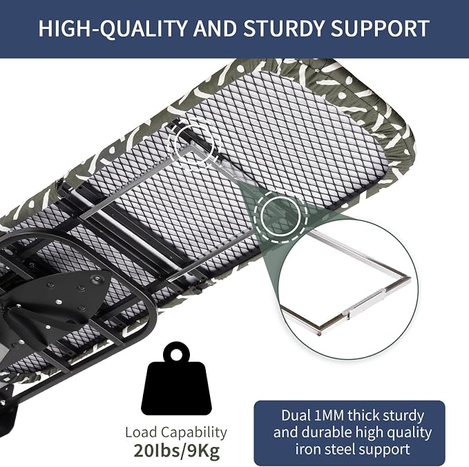 Wall-Mounted Steel Farme Folding Ironing Board - Image 3