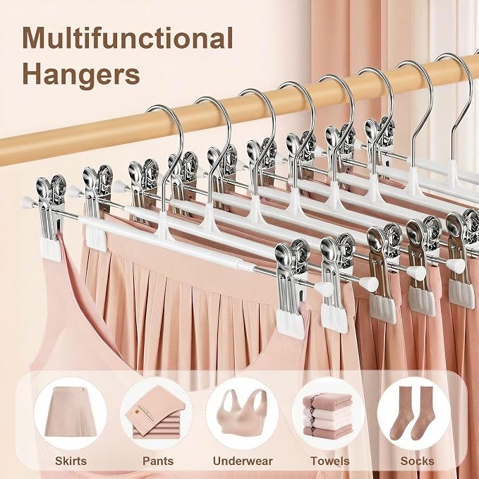 POZEAN Pants Hangers with Clips - Image 3