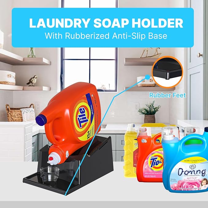 Skywin TidyFriend No-Spill Liquid Laundry Detergent Dispenser Holder, Laundry - Image 4
