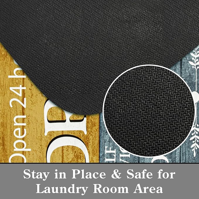 Lahome Remi Farmhouse Laundry Room Rug Runner 20"x59" Laundry Rugs and Mats - Image 5
