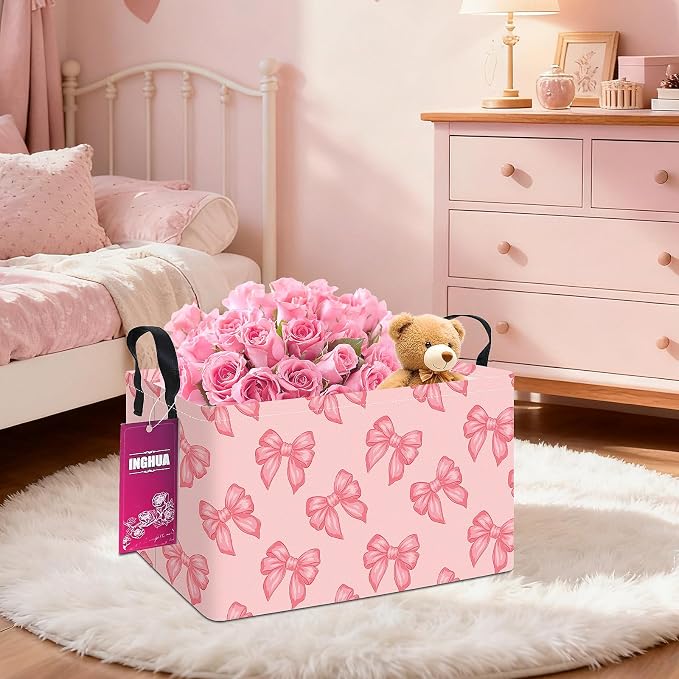 Rectangular Storage Basket Fabric Organizer Bin - Image 6