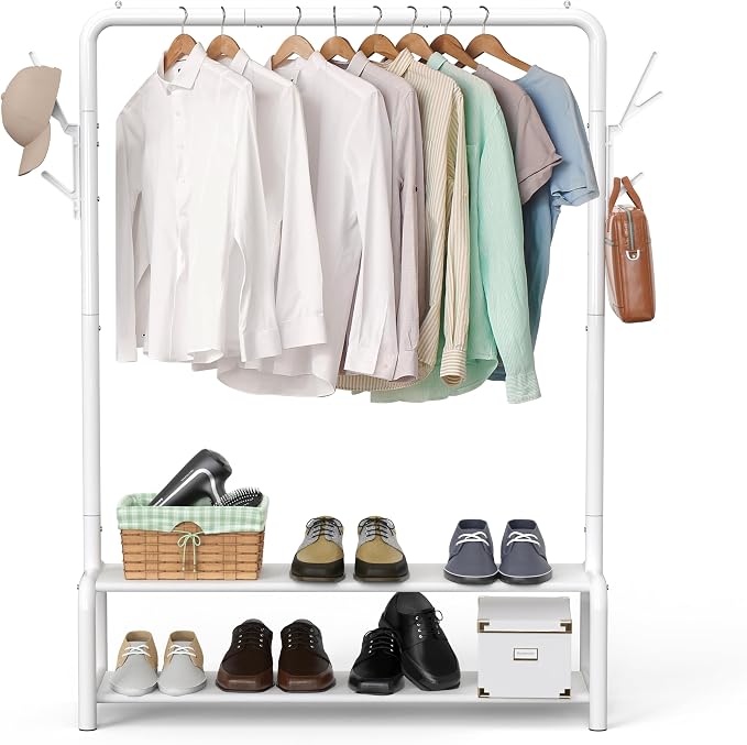 Simple Houseware 52-Inch Freestanding Closet Garment Rack - Image 7