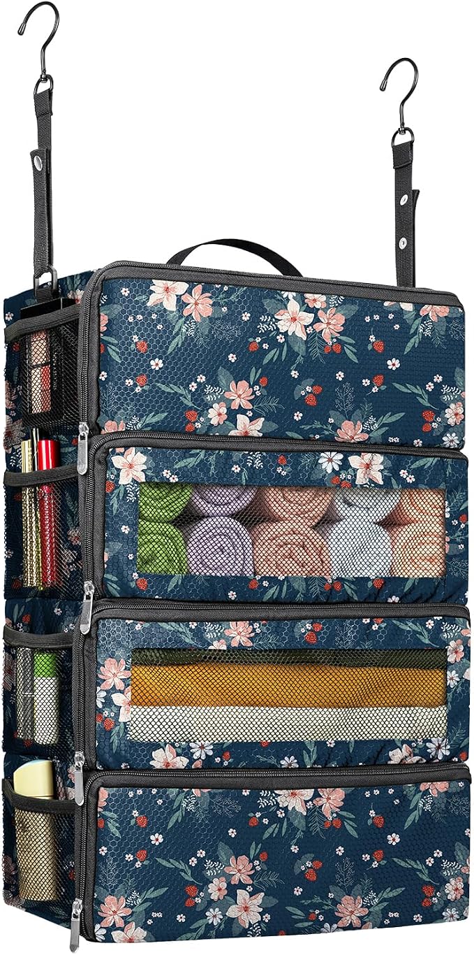 Suitcase Organizer, Travel Luggage Organizer Hanging Shelves Packing Cube by Vokelater