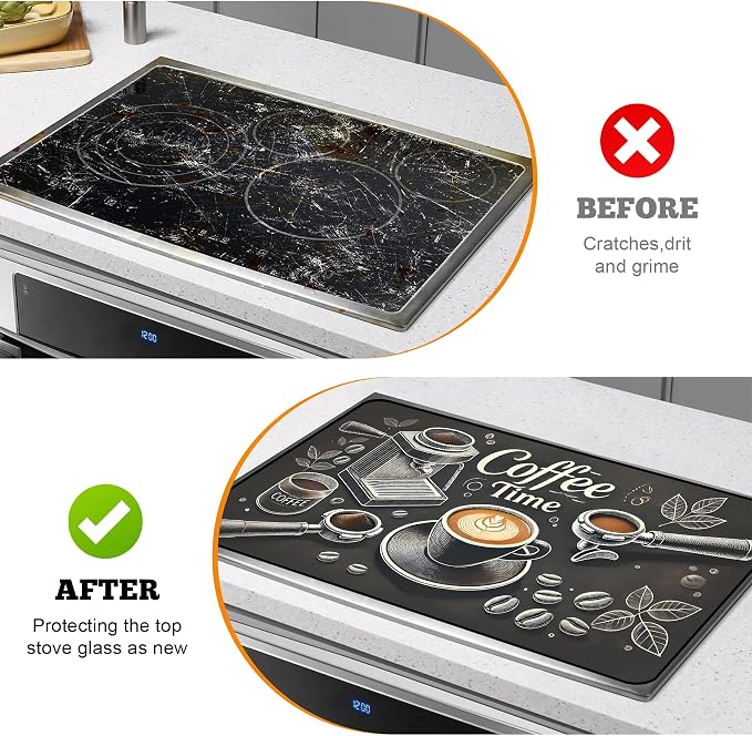 Multi-Design Stove Top Cover for Glass/Electric Stoves - Image 5