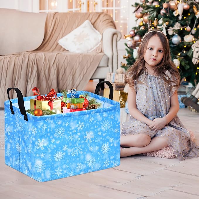 Snow Storage Basket, Kids Storage Bins Closet Organizer Cube Collapsible - Image 4