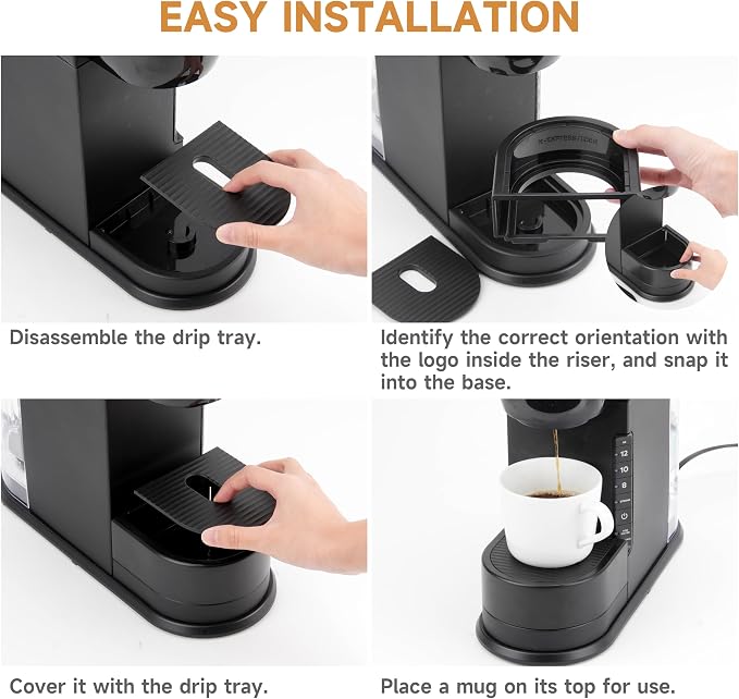 Drip Tray Mug Riser for Keurig K-Express Single Serve K-Cup Pod Coffee Maker - Image 4
