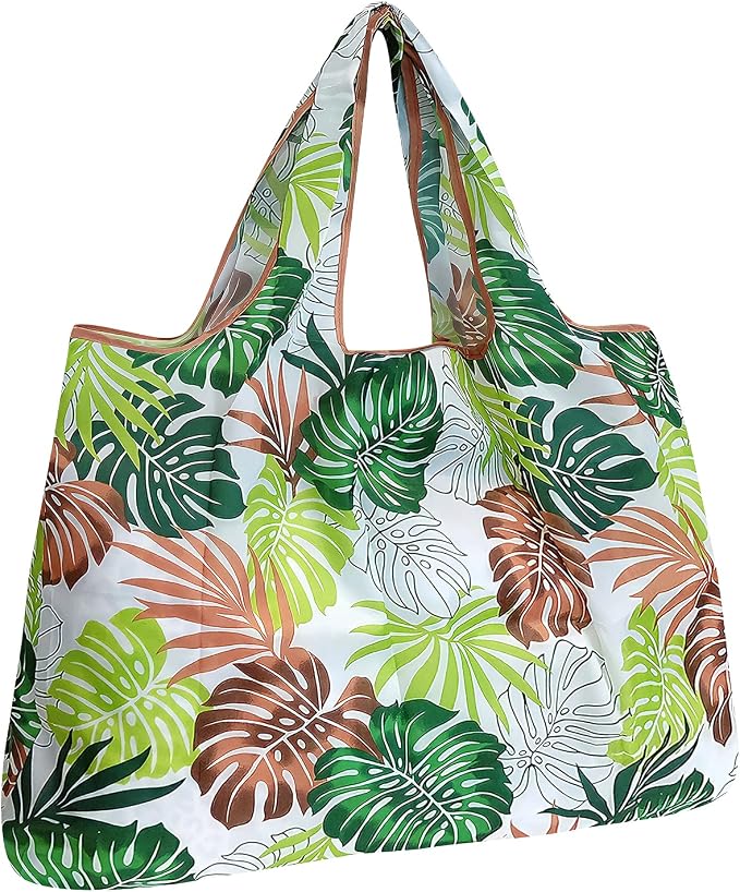 allydrew Large Foldable Tote Nylon Reusable Grocery Bag by allydrew